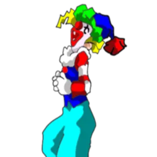😂 8adba2d7 小丑, 弄臣, 彩色, 卡通, 服装 telegram sticker