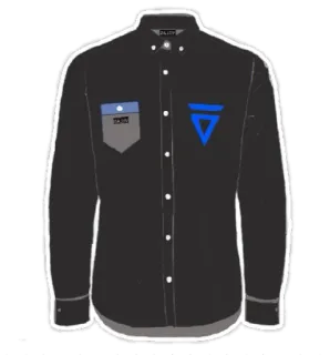 😉 5d246fcd DAJIDE シャツ, 黒, 青, 服 telegram sticker