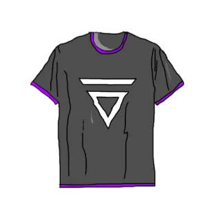 😙 bbe5062b Tシャツ, 服, 三角形, シンボル, ミニマル, アパレル telegram sticker