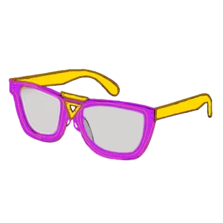 🤓 d5198b2a サングラス, 紫, 黄色, ファッション, アクセサリー, アイウェア telegram sticker