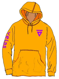 🙄 fc32bbd3 velas パーカー, 服, 紫, 黄色, キャンドル telegram sticker