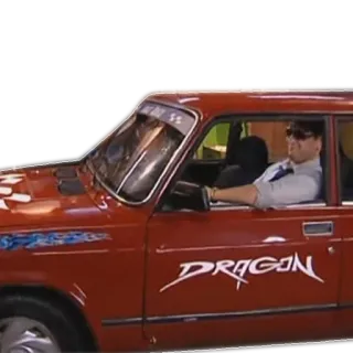 🚗 982397da DRAGON voiture, véhicule, rouge, homme telegram sticker