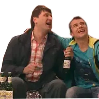 🍻 a995f54c bière, alcool, hommes, rire, boire telegram sticker