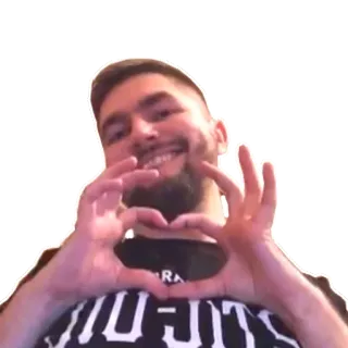 ❤ 74272e3b cuore, amore, uomo, sorriso, gesto telegram sticker