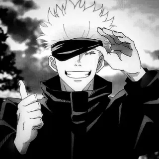 ♥ 81329c0b Gojo Satoru Jujutsu Kaisen 애니메이션, 만화, 고죠 사토루, 주술회전, 캐릭터, 주술사 telegram sticker