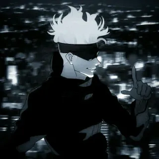 ♥ dcfde5c2 Gojo Satoru Jujutsu Kaisen 애니메이션, 만화, 고죠 사토루, 주술회전, 제스처, 캐릭터, 주술사 telegram sticker