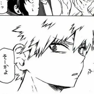 🥢 6421b883 そーかよ 漫画, 动漫, 日语, 角色, 绘画, 黑白 telegram sticker