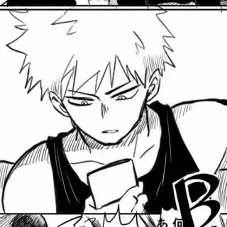 🥢 cff285d8 Bakugo My Hero Academia 动漫, 漫画, 我的英雄学院, 爆豪, 角色, 同人 telegram sticker
