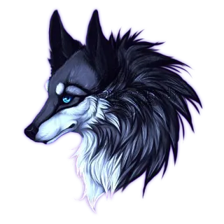 🐺 2ace98ac 狼, 動物, 犬, 頭, ポートレート, 毛皮 telegram sticker