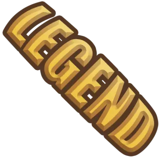 💪 62caa694 LEGEND legenda, kata, emas, cokelat telegram sticker