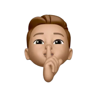 🤫 22aa1dec suỵt, im lặng, emoji, ngón tay, bí mật telegram sticker