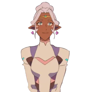 😊 53291046 Allura Voltron: Legendary Defender Мультфильм, Анимация, Научная фантастика, Космос, Принцесса telegram sticker