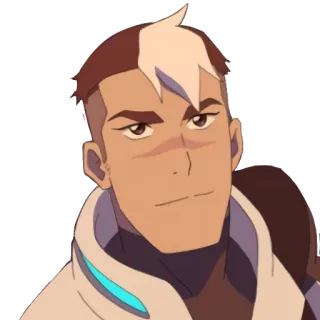 😐 5d2ee9a2 Shiro Voltron: Legendary Defender широ, вольтрон, voltron legendary defender, аниме, персонаж telegram sticker