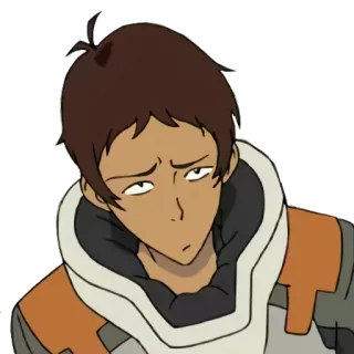 😔 688fe7dc Lance Voltron: Legendary Defender Аниме, Мультфильм, Копьё, Вольтрон, Выражение, Персонаж telegram sticker