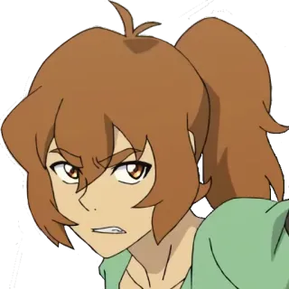 😠 7fbebd47 Pidge Gunderson Voltron: Legendary Defender Пидж Гандерсон, Вольтрон, мультфильм, аниме, анимированный, персонаж telegram sticker