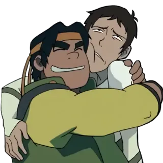 😚 fcf58d57 мультфильм, объятие, дружба, мультяшные герои, эмоции telegram sticker