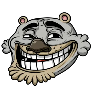 😁 8e8dae41 trollface, meme di internet, meme, divertente, umorismo telegram sticker