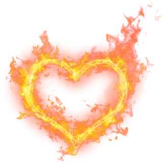 ❤️ e2fdf9f0 corazón, llama, amor, fuego, ardiendo, pasión telegram sticker