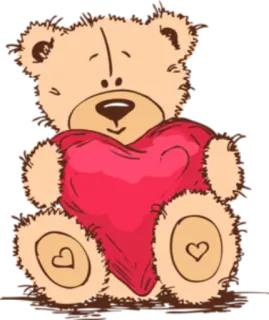 💝 af1ce358 泰迪熊, 心, 爱, 可爱, 卡通, 贴纸 telegram sticker