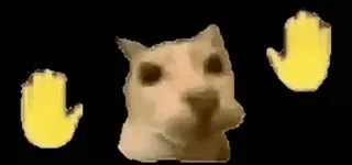 🌟 8e819be5 anjing, meme, tangan, emoji telegram sticker