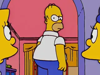 😒 115a61b2 Homer Simpson The Simpsons Homer Simpson, zły, kreskówka, Simpsonowie telegram sticker