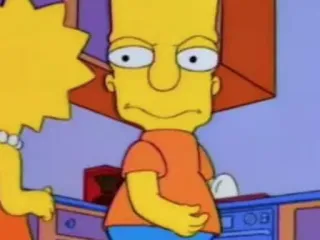 😒 64c99f1e Bart Simpson The Simpsons bart simpson, cartoon, animacja, lisa simpson, simpsonowie, serial tv, postać telegram sticker