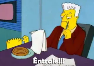 🍛 9ce6a3b0 Éntrale!!! simpsonowie, kreskówka, meksykański, hiszpański, animowany, komedia telegram sticker