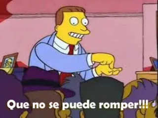 📝 e26d9499 The Simpsons Que no se puede romper!!! Simpsonowie, Kreskówka, Hiszpański, Naklejka, Animacja telegram sticker