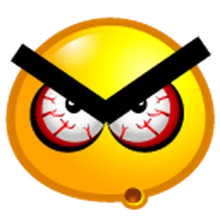 😡 7127c9ed zły, emoji, wściekły, zirytowany, sfrustrowany telegram sticker