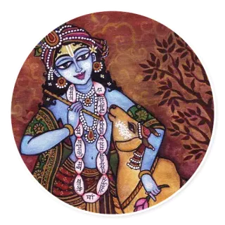 🐄 729c8ecd Krishna hindoeïsme, religie, Indiase cultuur, spiritueel, godheid, krishna, god telegram sticker
