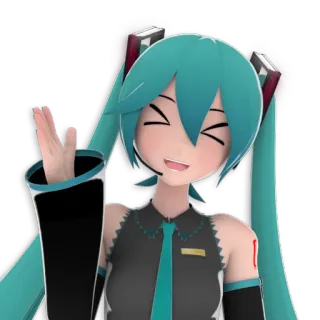 VR - Hatsune Miku telegram stickers
