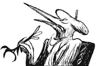 😤 0e349e5c uccello, mostro, creatura, gesto offensivo telegram sticker