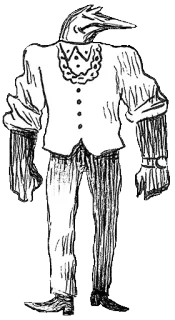 😎 6c92e220 uccello, vestito, personaggio, disegno, antropomorfo, strano, creatura telegram sticker