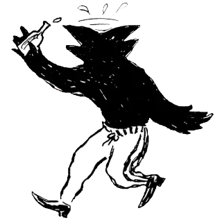 😲 80e2d9ac ubriaco, bottiglia, cartone animato, alcolizzato telegram sticker