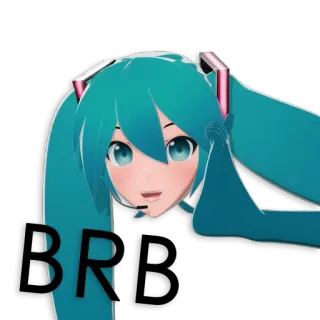 ☝ b580cd53 Hatsune Miku BR Anime, Vocaloid, Hatsune Miku, Lindo, Dibujos animados, Música, Personaje telegram sticker