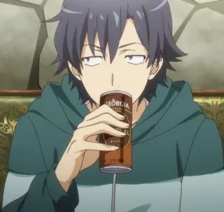 🫓 60243327 anime, drinking, beverage, can, coffee, portrait telegram sticker