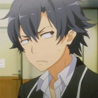 🫓 9301c120 Hachiman Hikigaya My Teen Romantic Comedy SNAFU anime, teen, comedy, school, Hachiman Hikigaya, SNAFU, romance telegram sticker