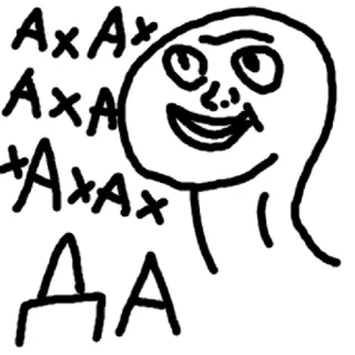 😄 ec7bff9c Ахах
Да 表情包, 笑声, 表情, 网络文化, 草图, 绘画 telegram sticker