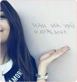 ☺️ 682e6621 ИДИ НА ХУЙ И БУДЬ ДОБРЕ русский, оскорбительный, текст, оскорбление telegram sticker