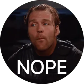 🤐 f83d705d NOPE não, recusar, rejeição, desacordo, não telegram sticker