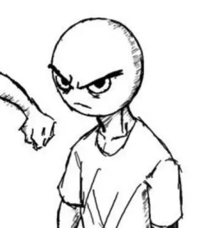 🚫 444184ba anger, stick figure, aggression, violence, cartoon, punch whatsapp sticker
