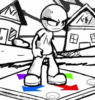 ⏯ 5e84dd72 arrows, direction, cartoon, character, arrows, colorful whatsapp sticker