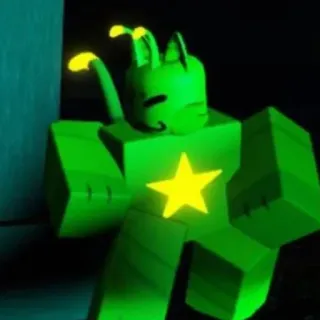 ❇️ 4f9f5507 만화, 초록색, 별, 캐릭터, 빛나는 whatsapp sticker