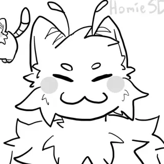 ❇️ e8c5cf90 Homie SD 고양이, 동물, 만화, 귀여운, 그림 whatsapp sticker