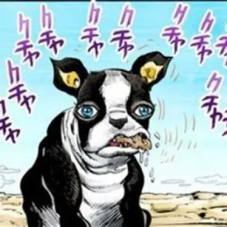 🐶 2f993b62 Iggy JoJo's Bizarre Adventure Hund, Manga, Anime, JoJo's Bizarre Adventure, Iggy whatsapp sticker
