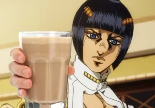 🧋 796b615d Bruno Bucciarati JoJo's Bizarre Adventure Bruno Bucciarati, JoJo's Bizarre Adventure, Anime, Manga, Charakter, Getränk, Drink whatsapp sticker