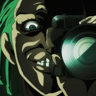 📷 a9edf03e kamera, anime, manga, porträt, illustration whatsapp sticker