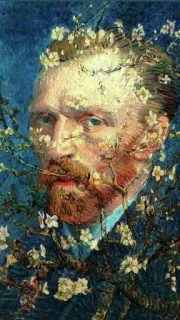 👂 a54a8c0b Vincent van Gogh retrato, pintura, arte, Vincent van Gogh, artista telegram sticker