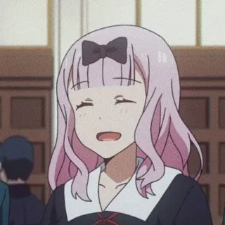 🌟 6a087a48 Chika Fujiwara Kaguya-sama: Love Is War Anime, Chika Fujiwara, Kaguya-sama, Love is War, Mignon, Joyeux, Fille telegram sticker