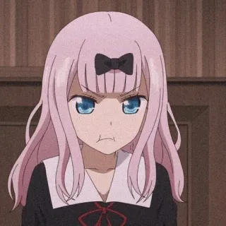 🌟 e0874fc2 Chika Fujiwara Kaguya-sama: Love Is War Anime, Chika, Kaguya-sama, Love is War, En colère, Manga, Mignon telegram sticker